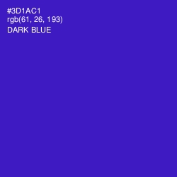 #3D1AC1 - Dark Blue Color Image